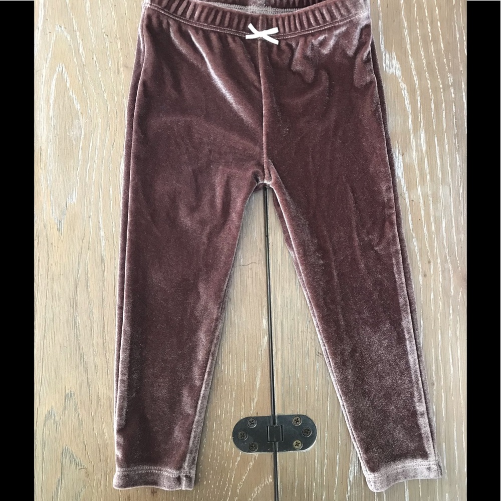 Pink Chicken velour leggings